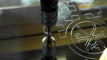 cnc test diamond drag engraving