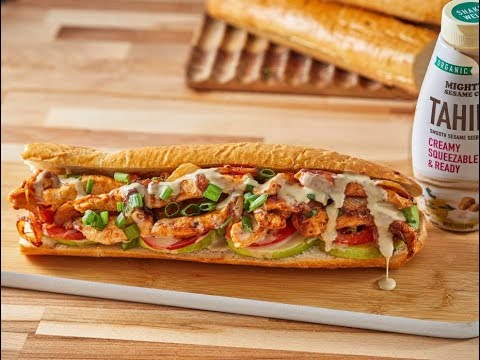 Tahini Chicken Baguette