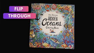 FLIP THROUGH: "Hidden Oceans Coloring Book: Color and Breathe" | by Rita Berman