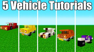 Minecraft Tutorial: How To Make A Car 5 Vehicle Tutorials 