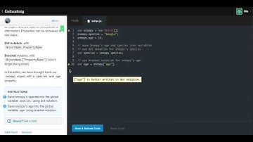 Javascript Objects 1 - Objects In Review : Codecademy