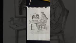 Yeh Drawing Sirf Art Nahi, Feeling Hai ✍️ #ytshorts #drawing #art #trending #feeling