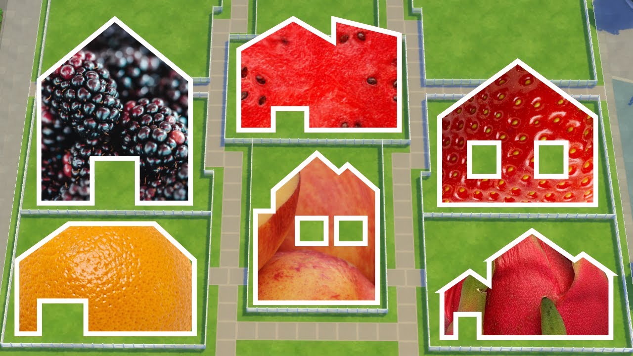 I Want to Build a Tiny Village Where Every Building is Based on a Fruit in The Sims 4 - Day 4