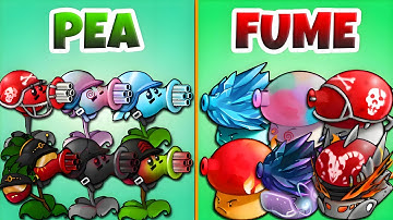 PVZ Fusion 3.0 Challenge - Team PEA vs FUME Plants Fusion vs Obsidian Gargantuar - Who Will Win?