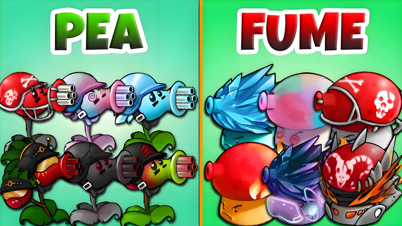PVZ Fusion 3.0 Challenge - Team PEA vs FUME Plants Fusion vs Obsidian ...