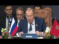 С.Лавров на пленарном заседании шестой сессии Российско-Арабского форума сотрудничества