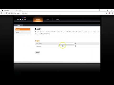 Ingresar al Router ARRIS TG862A