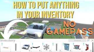 HOW TO PUT VEHICLES IN YOUR INVENTORY BLOXBURG [PATCHED]