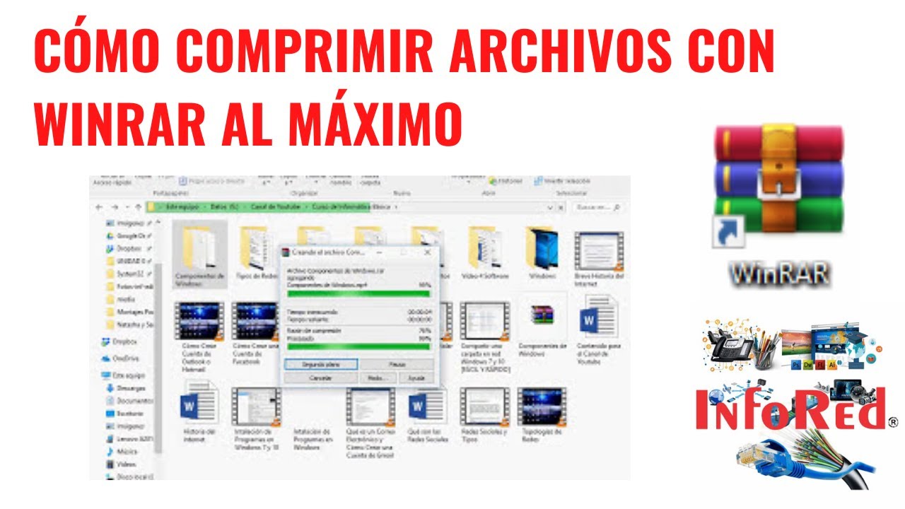 C mo comprimir archivos con winrar al m ximo youtube
