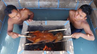After Building Tired They Meet Water duck And Catch And Cook