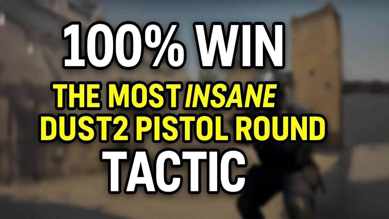 100% WIN — The Most Insane Dust2 Pistol Round Tactic