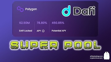 📌 Dafi Protocol - Super Staking in your Superpool APY 78% to 450%.