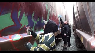 BUSTED! - Train Graffiti - SDK 2020 Part 2  - Real Time Raw Audio - Stompdown Killaz Ephin