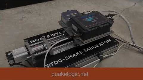 QuakeLogic ATOM Shake Table - Low Cost and Portable for Your Research Lab