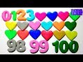 Учим цифры от 0 до 100 с Play Doh| Цифры 0-100 | Лепим Цифры из Плей До|Учим цвета с Play Doh