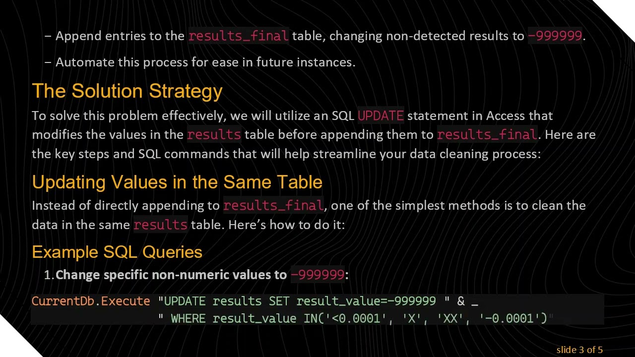 How to Append Access Table Based on Presence of a Character