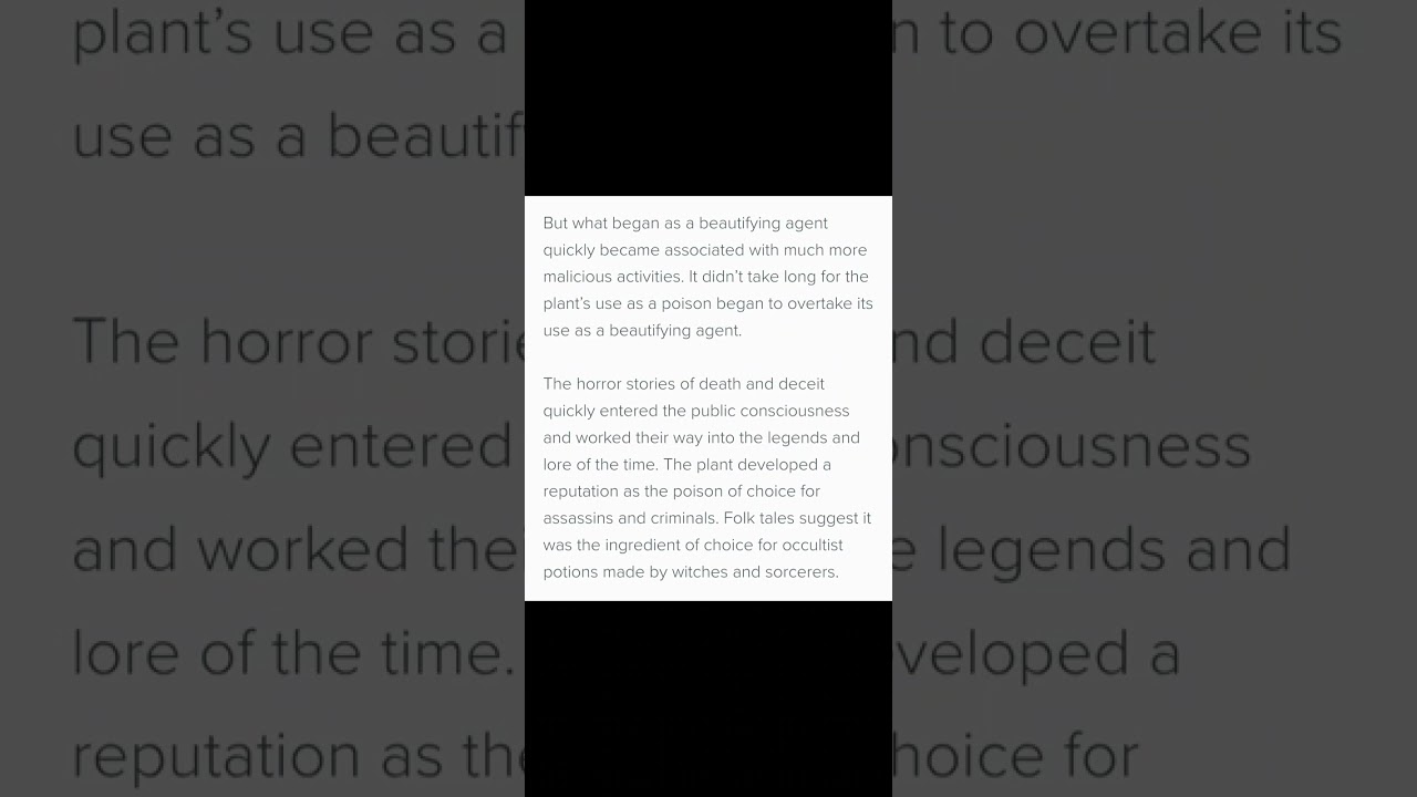 Poisonous Herbs (Part 2): Deadly Nightshade (Belladonna)