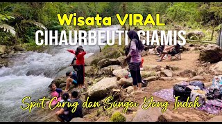 Wisata Air VIRAL Terbaru Di Ciamis Curug Jami dan Sungai Asli Gunung Sawal