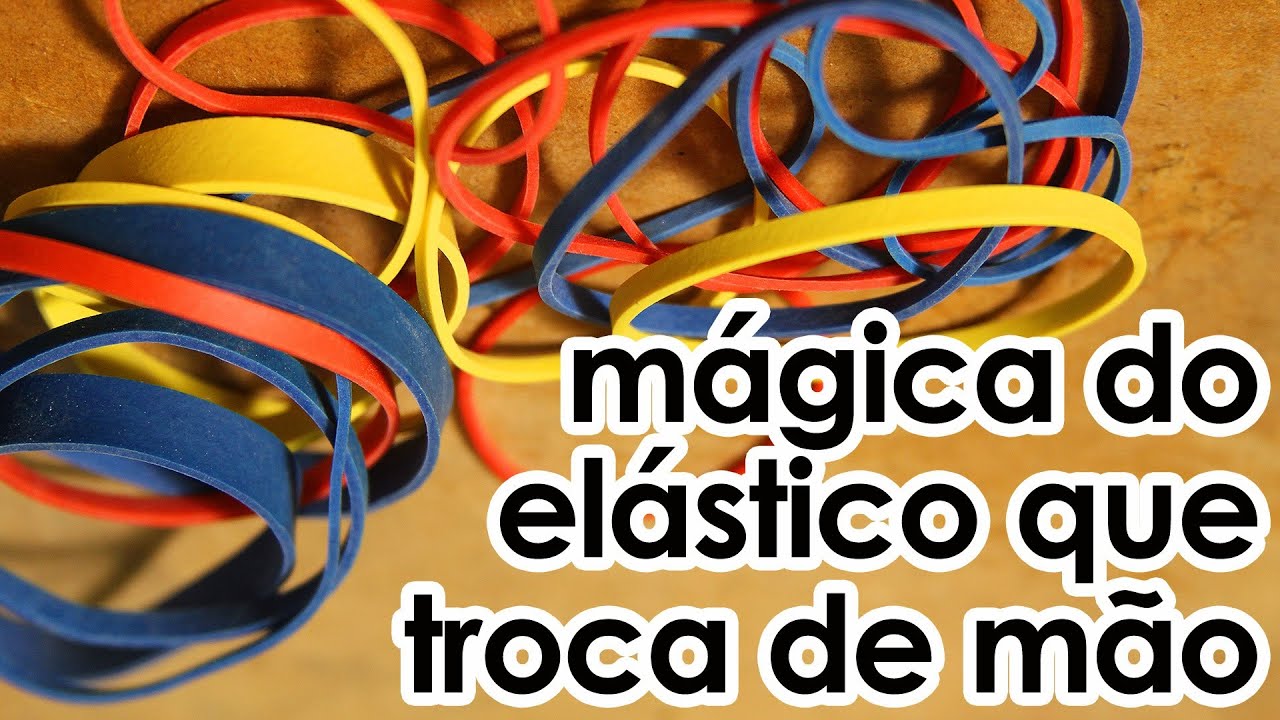 MÁGICA do elástico que troca de mão adivinhação dificil