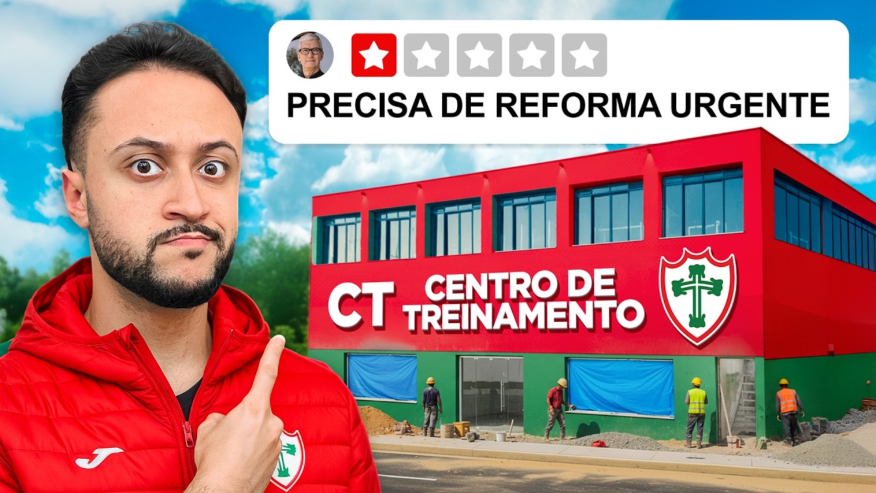 VISITEI O NOVO CT DA PORTUGUESA COM 1 BILHÃO, APÓS A SAF!
