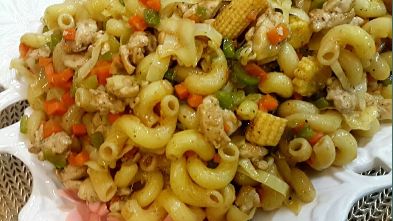 Chicken And Vegetable MacaroniHow to make chicken Macaroni Pasta YouTube