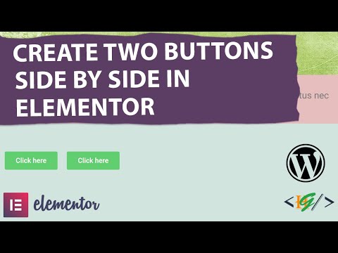 How to Create Two Buttons Side by Side in Elementor WordPress