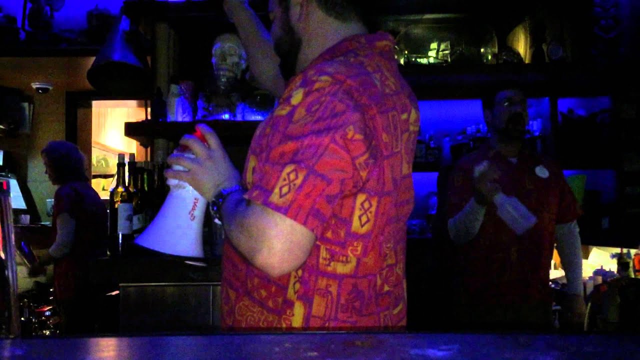 Trader Sam's Uh Oa! Drink Effect at Disneyland on February 7, 2015