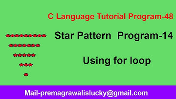 Star Pattern In C programming| Program-48 |star pattern program-14