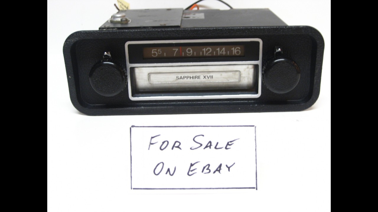jbxj17 Sapphire XVII AM radio with 8 track tape player for 1971 and 1972 Volkswagen for sale on Ebay