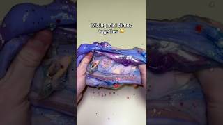 Mixing mini slime together #slime #fyp