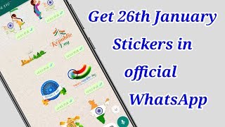How to get 26th January stickers in official WhatsApp screenshot 2