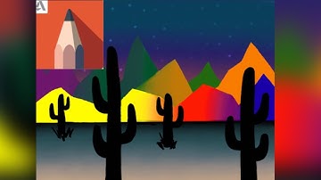 Simple scenery✨| Autodesk sketchbook |Art by Mansi #shorts