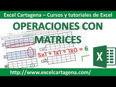 Video: Cómo Calcular Una Matriz En Excel
