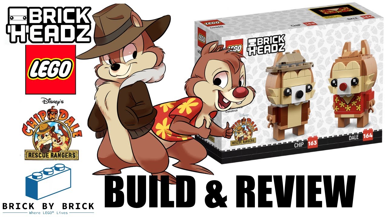 LEGO Brick Headz Chip and Dale Rescue Rangers Build and Review - YouTube