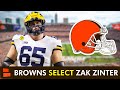 Cleveland browns draft zak zinter in round 3 of 2024 nfl draft  browns news  reaction