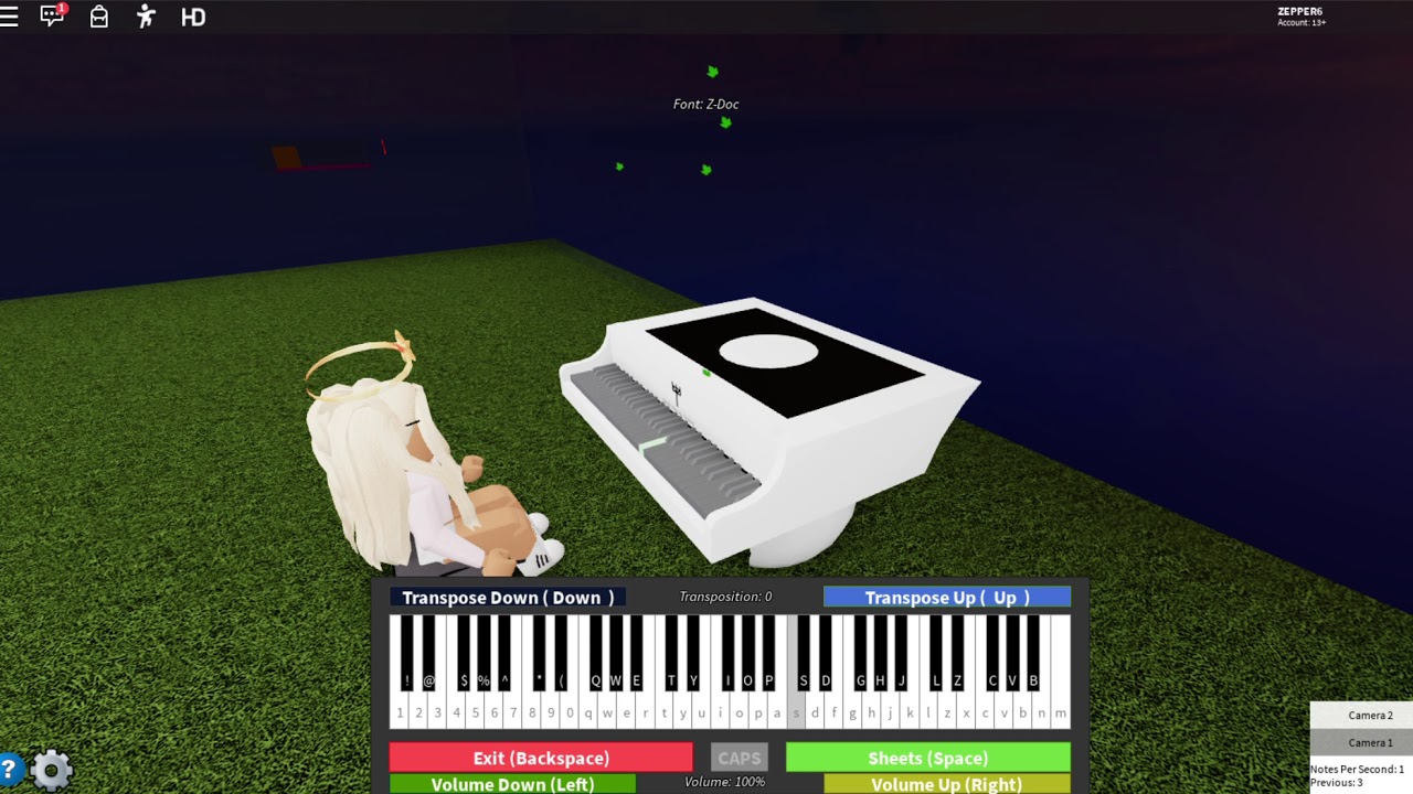 Easy Roblox Piano Sheets Without Me
