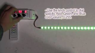3 Knob RGB LED Controller with Digital Display for 12-24VDC LED Lights - EcolocityLED.com