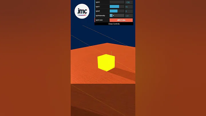 Realistic Shadow for Beginners using ThreeJS Javascript Framework #shorts @jmc23id