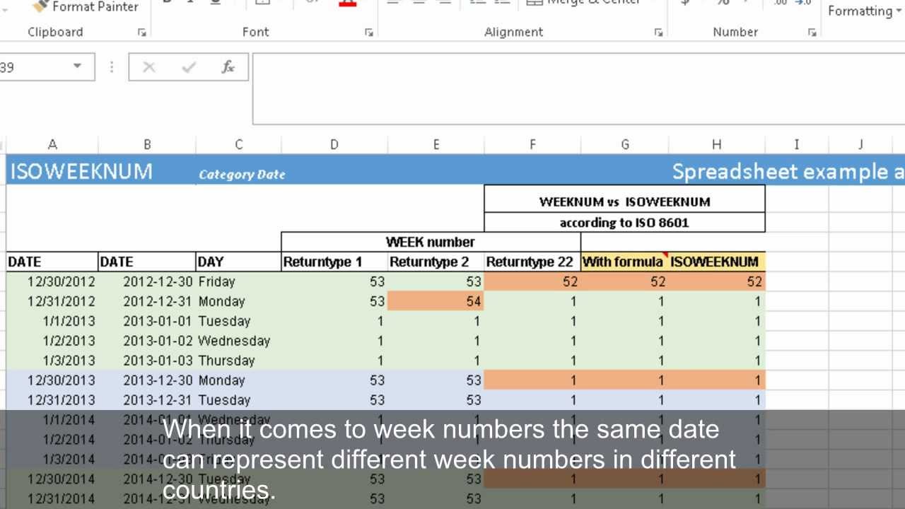 How To Find Fiscal Week In Excel - how to convert week ...