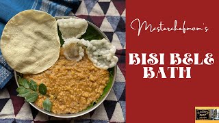 bisi bele bath | bisibelabath recipe | One Pot bisi bele bath | Masterchefmom