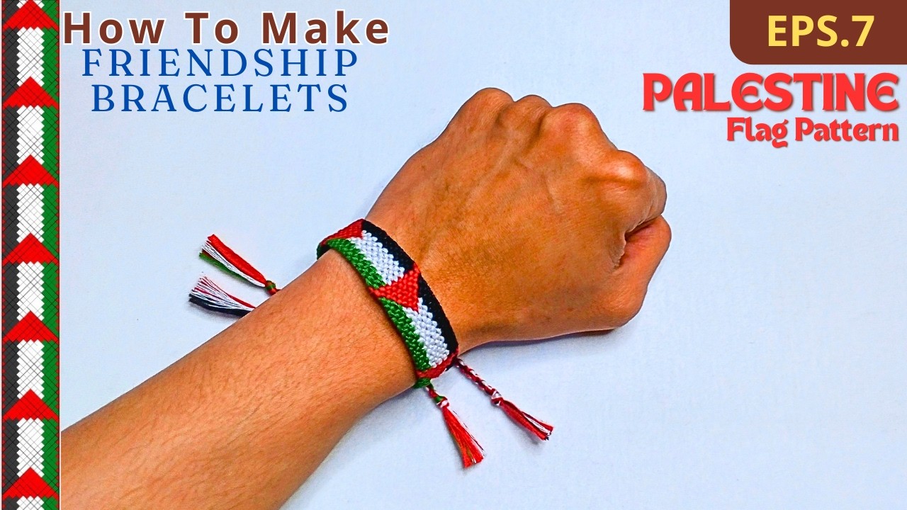 How To Make Friendship Bracelets With String Palestinian Flag Pattern how-to-make-friendship-bracelets-with-string-palestinian-flag-pattern