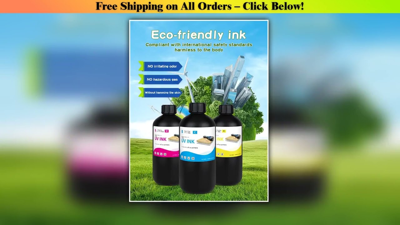 Winnerjet 1000ml LED UV Ink For Epson 1390 R1800 R1900 TX800 4800 7880 9880 DX5 DX7 UV Flatbed