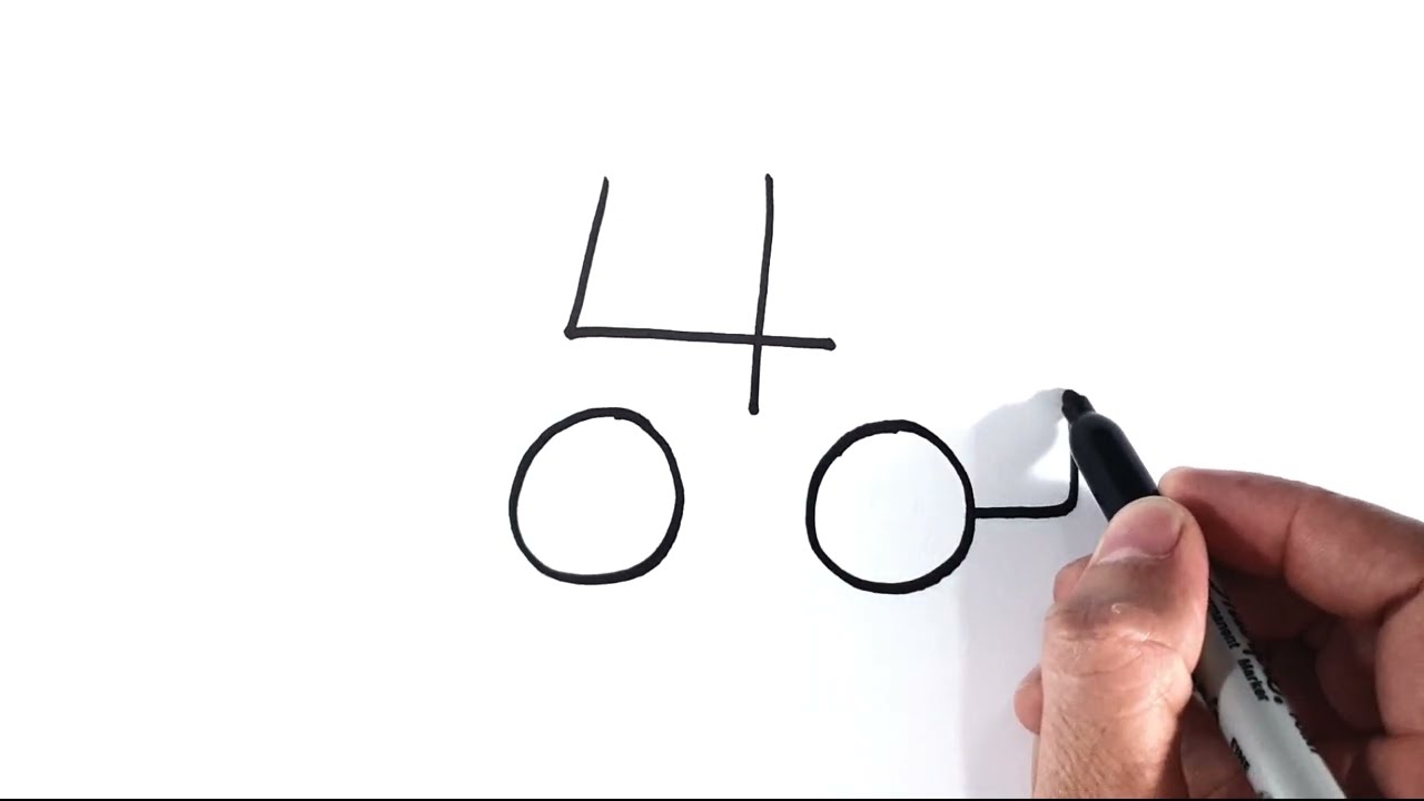 How to Draw a Car Using Number 400 — Step by Step (Easy!)