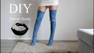 DIY Denim Boots | Tijana Arsenijevic