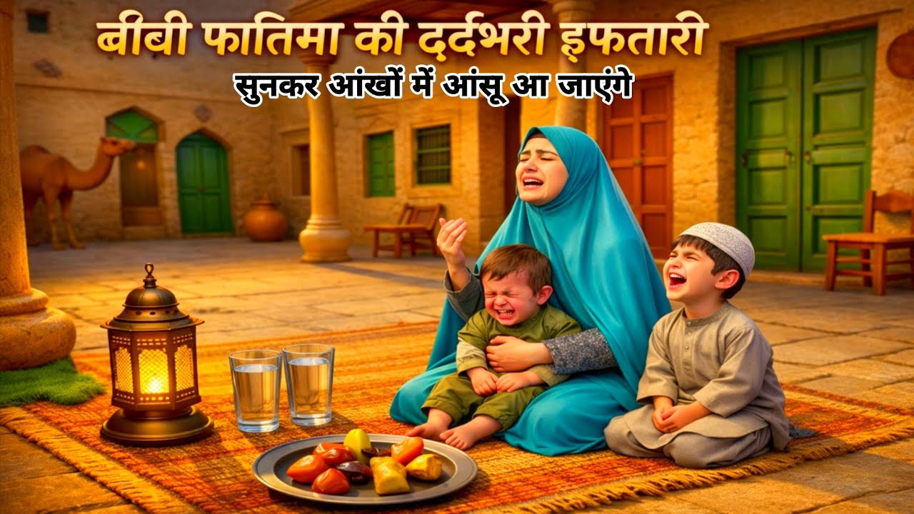 बीबी फातिमा ने कैसी हालत में रोज़ा रखा? ये सुनकर दिल कांप जाएगा | Imam Hasan Hussain | Islamic Waqia