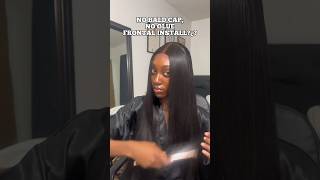 no bald cap, no glue frontal install !