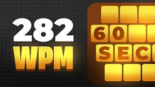 TYPING 282 WPM for 60 SECONDS [WORLD RECORD]