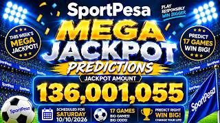 SportPesa Mega Jackpot Predictions (KSh 136,001,055) — 17 Games Analysis! | 10/10/08/2026 #jackpot screenshot 3
