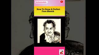 How To Draw A Perfect Face Sketch || A Perfect Face Sketch Kaise Draw Kare 😍#shorts #ytshorts