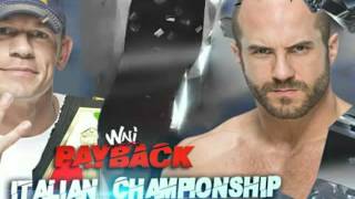 WNI Payback 2015 Official Match Card